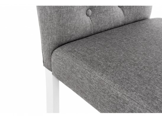 Стул Menson white / fabric pebble