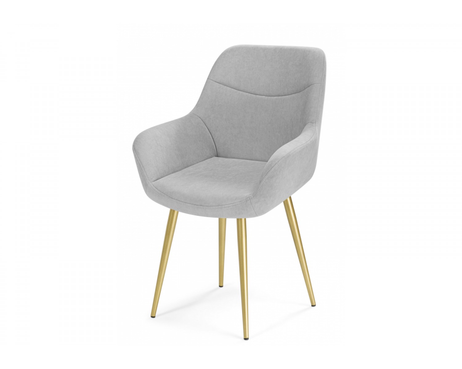 Стул на металлокаркасе Флюид 360 светло-серый (zd 960) / золотой