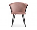 Стул на металлокаркасе Gema black / pink / black