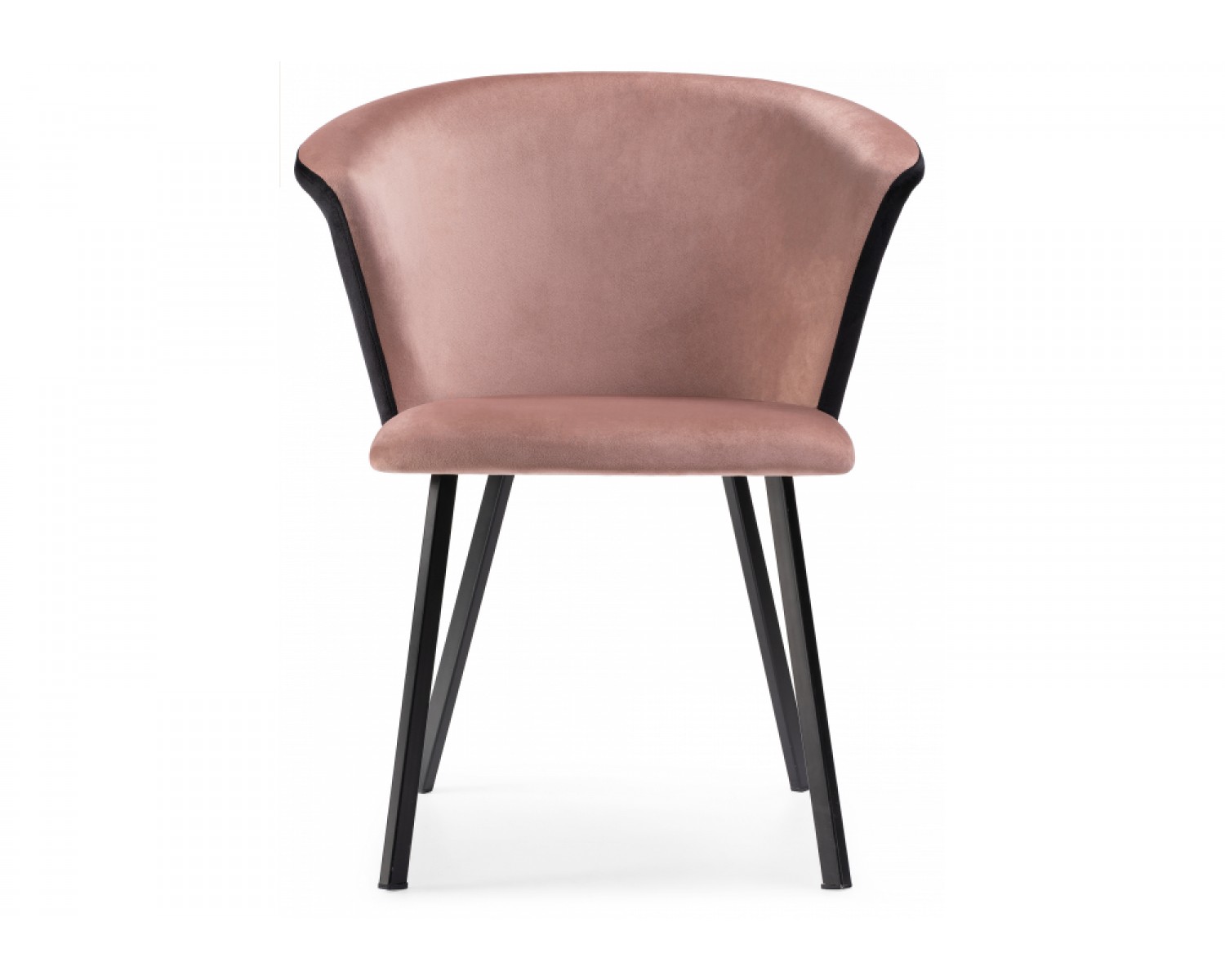 Стул на металлокаркасе Gema black / pink / black