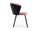 Стул на металлокаркасе Gema black / pink / black