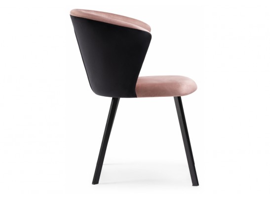 Стул на металлокаркасе Gema black / pink / black
