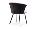 Стул на металлокаркасе Gema black / pink / black