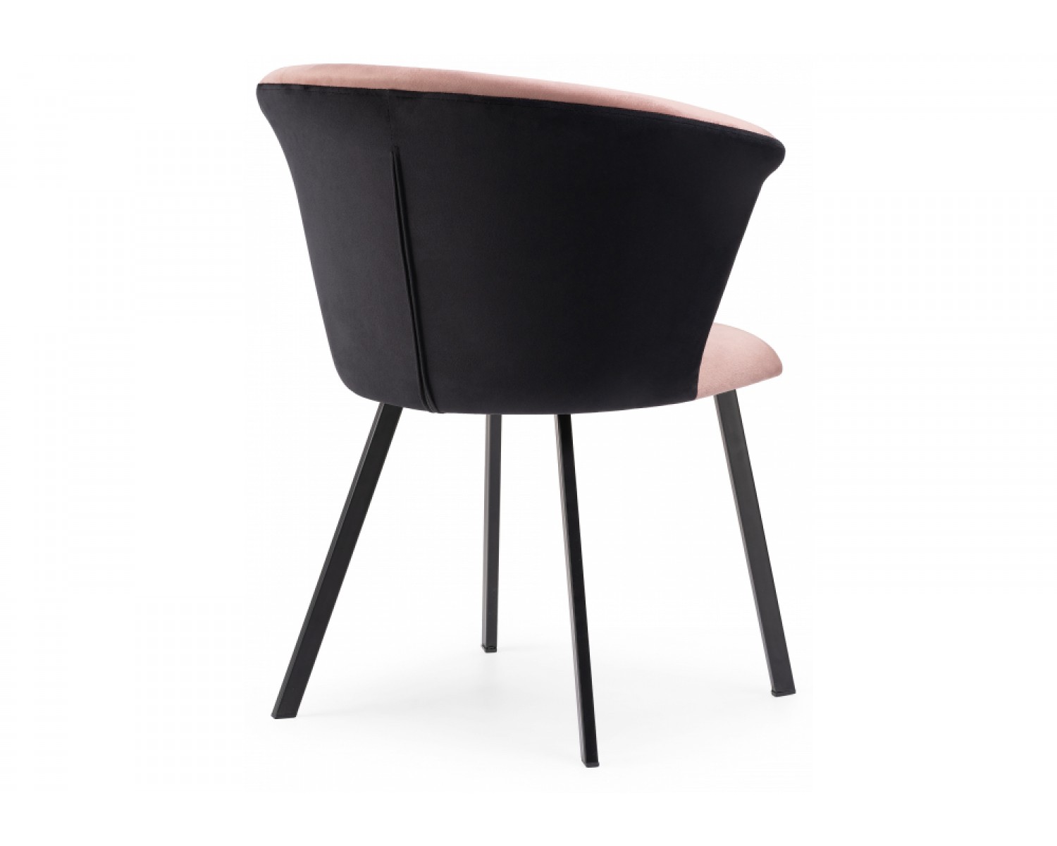 Стул на металлокаркасе Gema black / pink / black