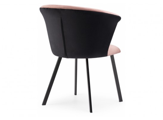 Стул на металлокаркасе Gema black / pink / black