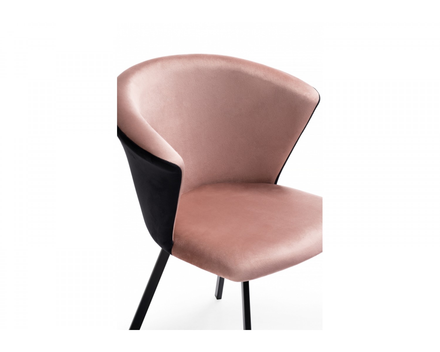 Стул на металлокаркасе Gema black / pink / black