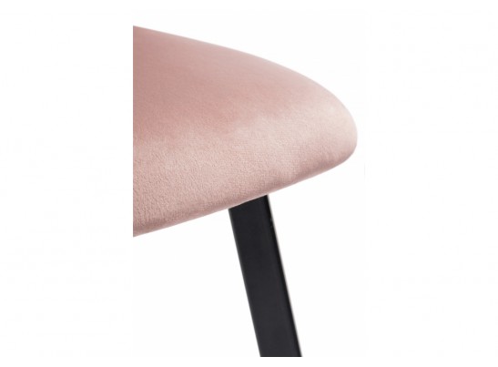 Стул на металлокаркасе Gema black / pink / black