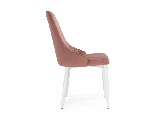 Стул на металлокаркасе Kora dark pink / white