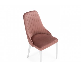 Стул на металлокаркасе Kora dark pink / white