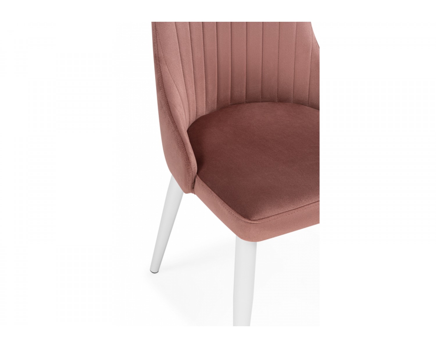 Стул на металлокаркасе Kora dark pink / white