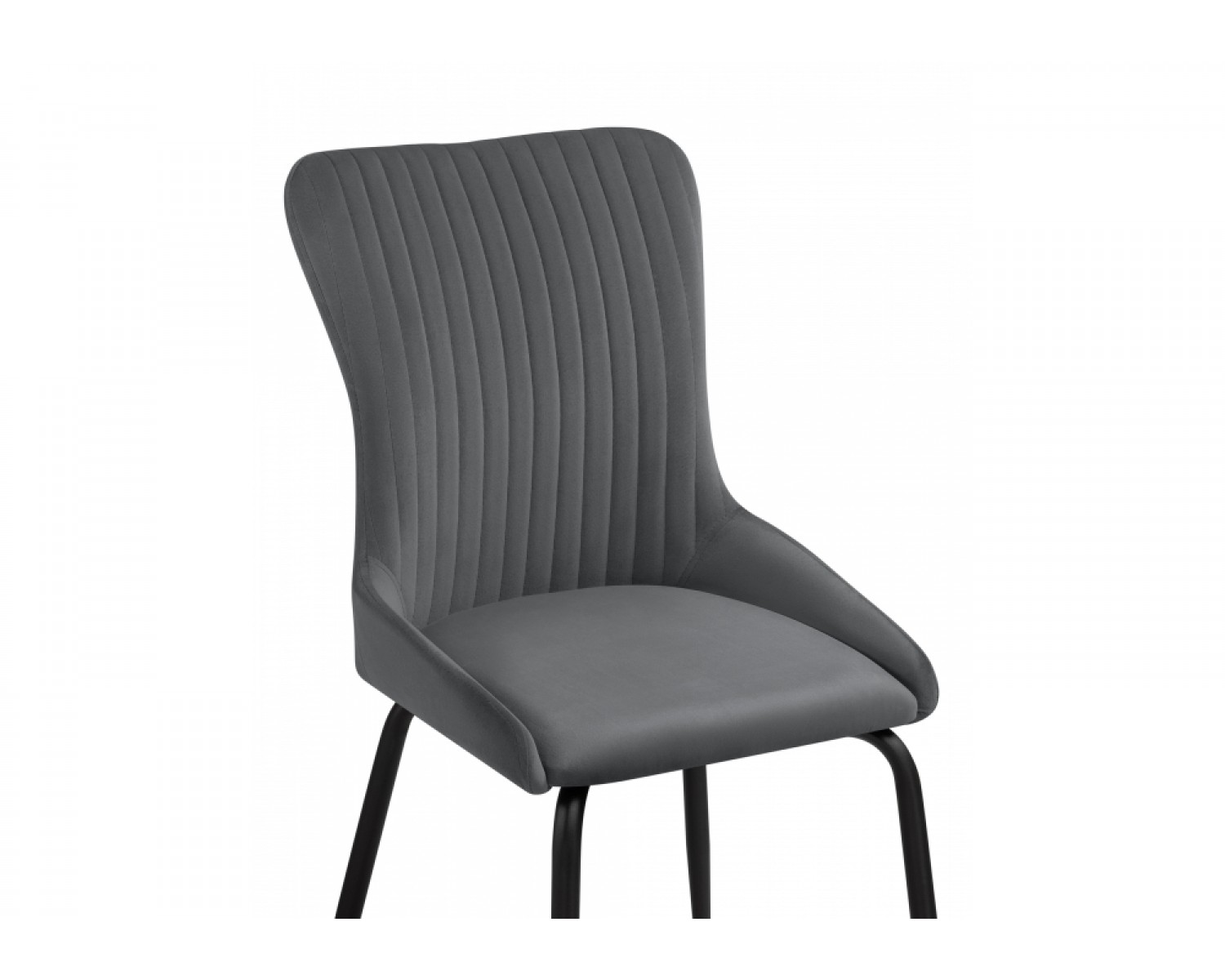 Стул на металлокаркасе Lado gray / black