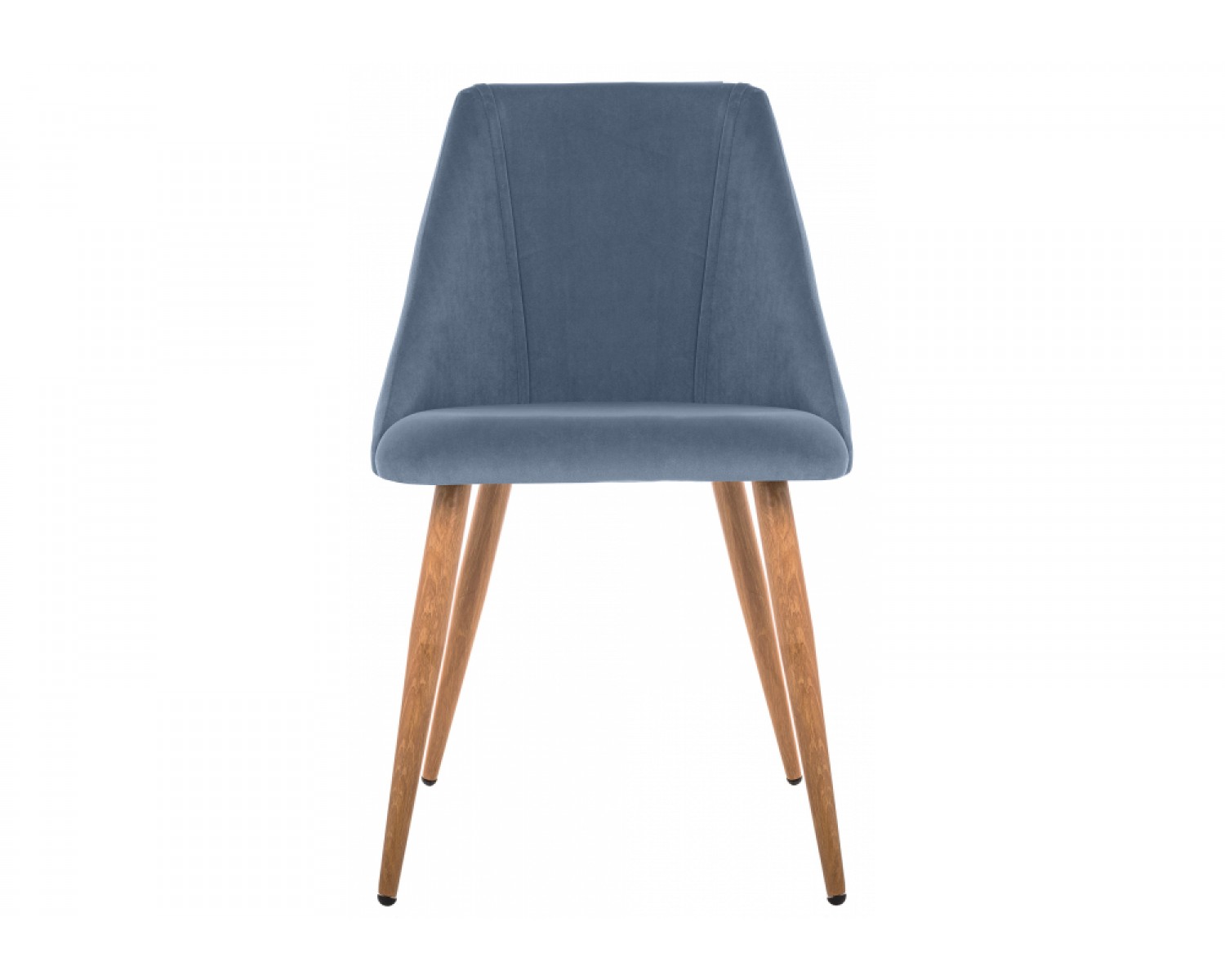 Стул на металлокаркасе Morgan blue / wood