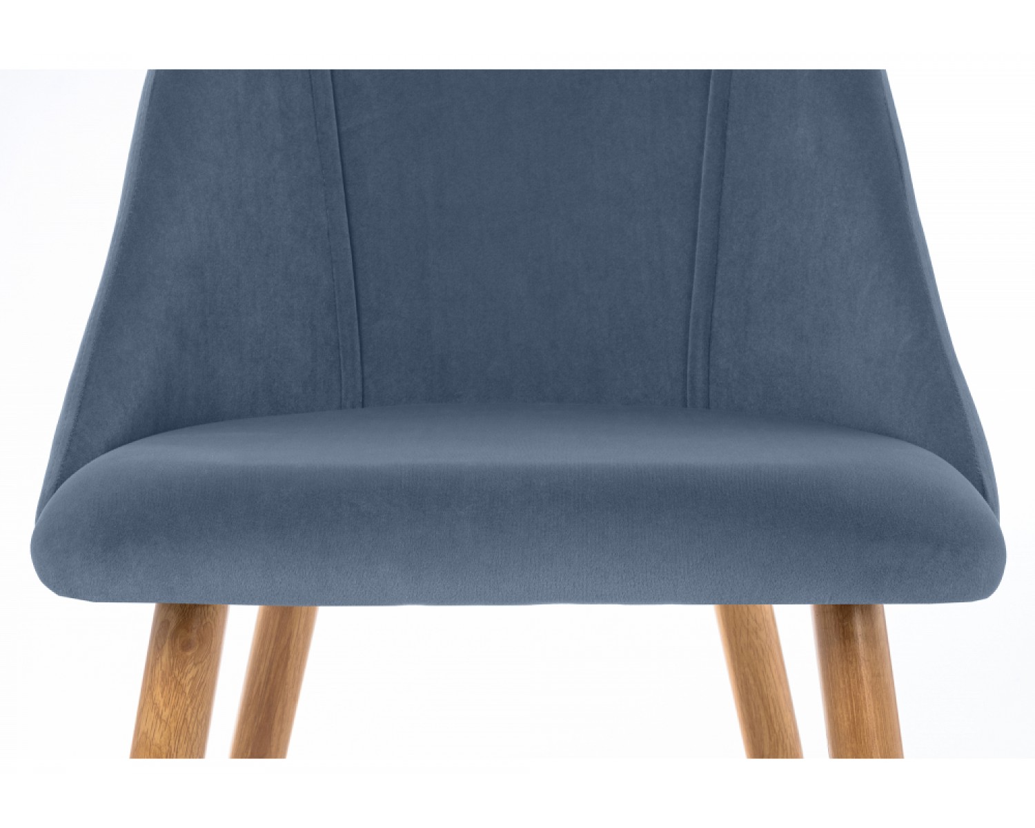 Стул на металлокаркасе Morgan blue / wood