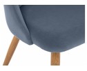 Стул на металлокаркасе Morgan blue / wood