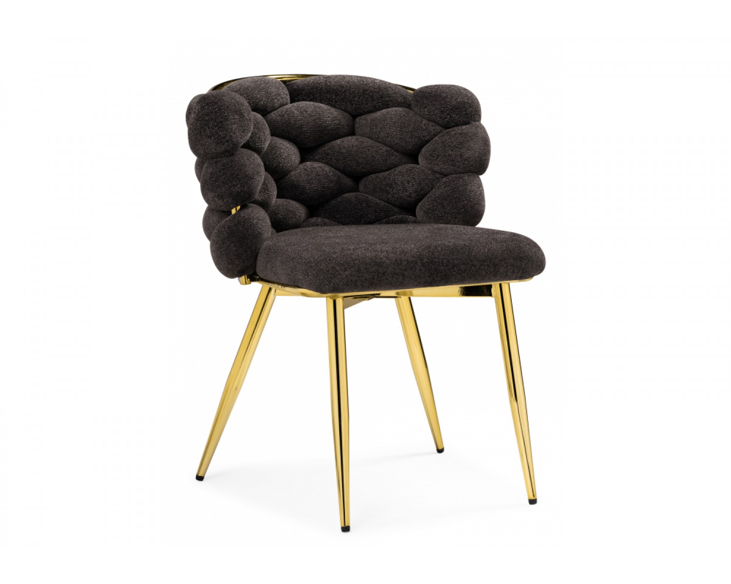 Стул на металлокаркасе Rendi gold /  gray