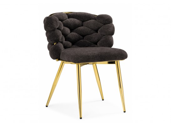 Стул на металлокаркасе Rendi gold /  gray