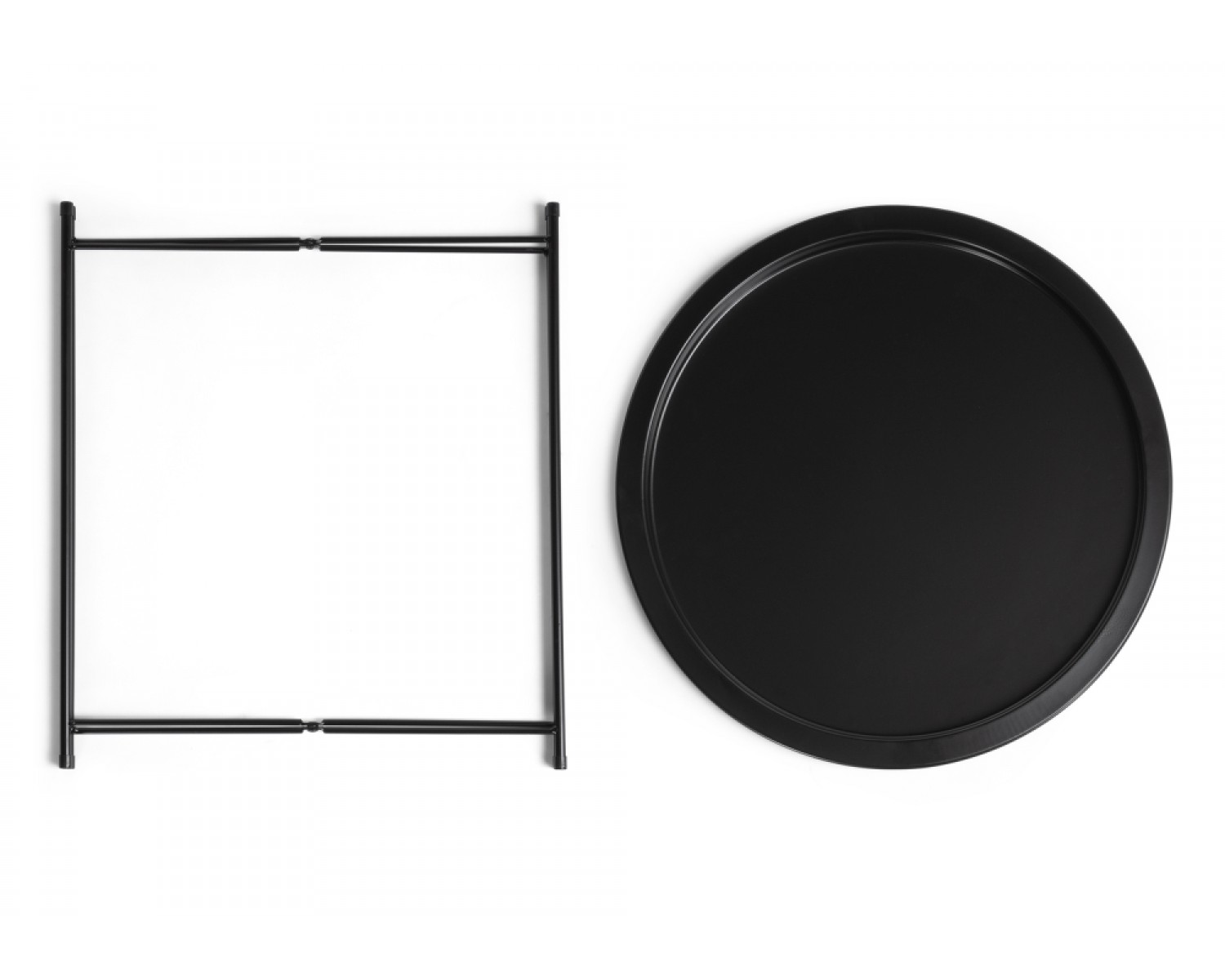 Журнальный столик-поднос Tray 47х51 black