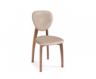 Деревянный стул Вакимо ткань tenerife beige / миланский орех