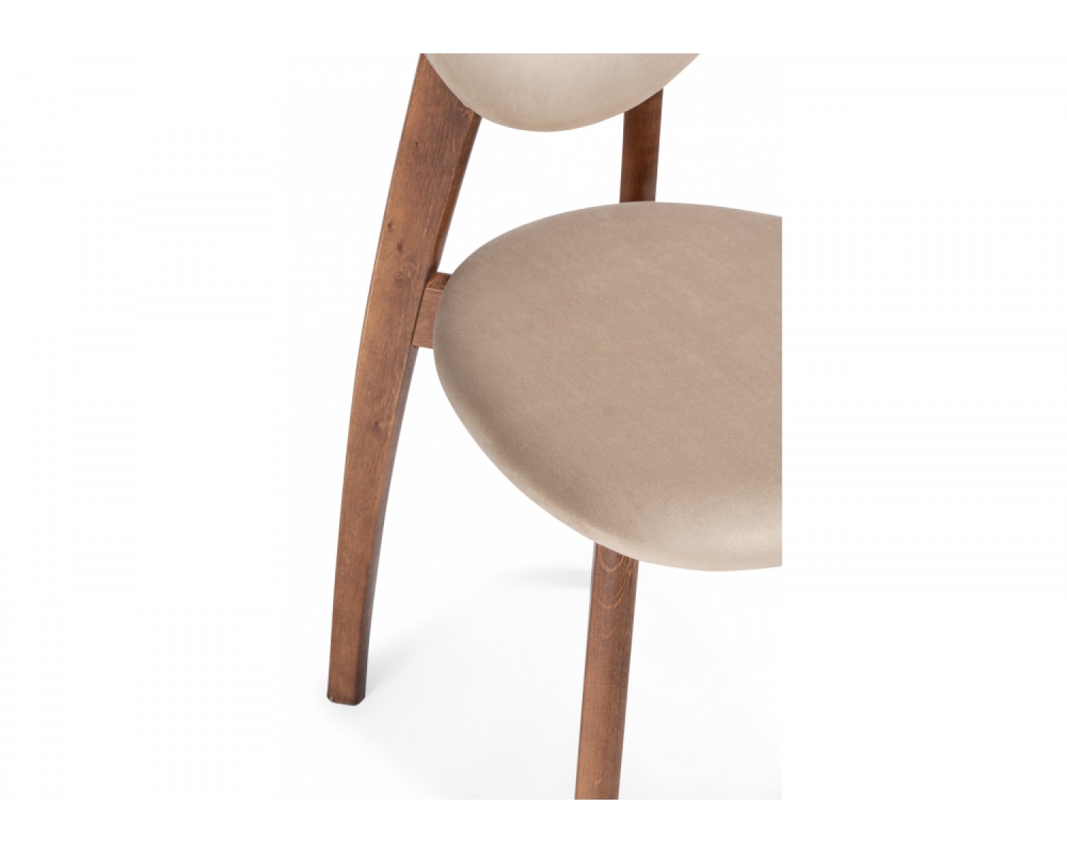 Деревянный стул Вакимо ткань tenerife beige / миланский орех