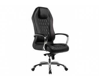 Компьютерное кресло Damian black / satin chrome