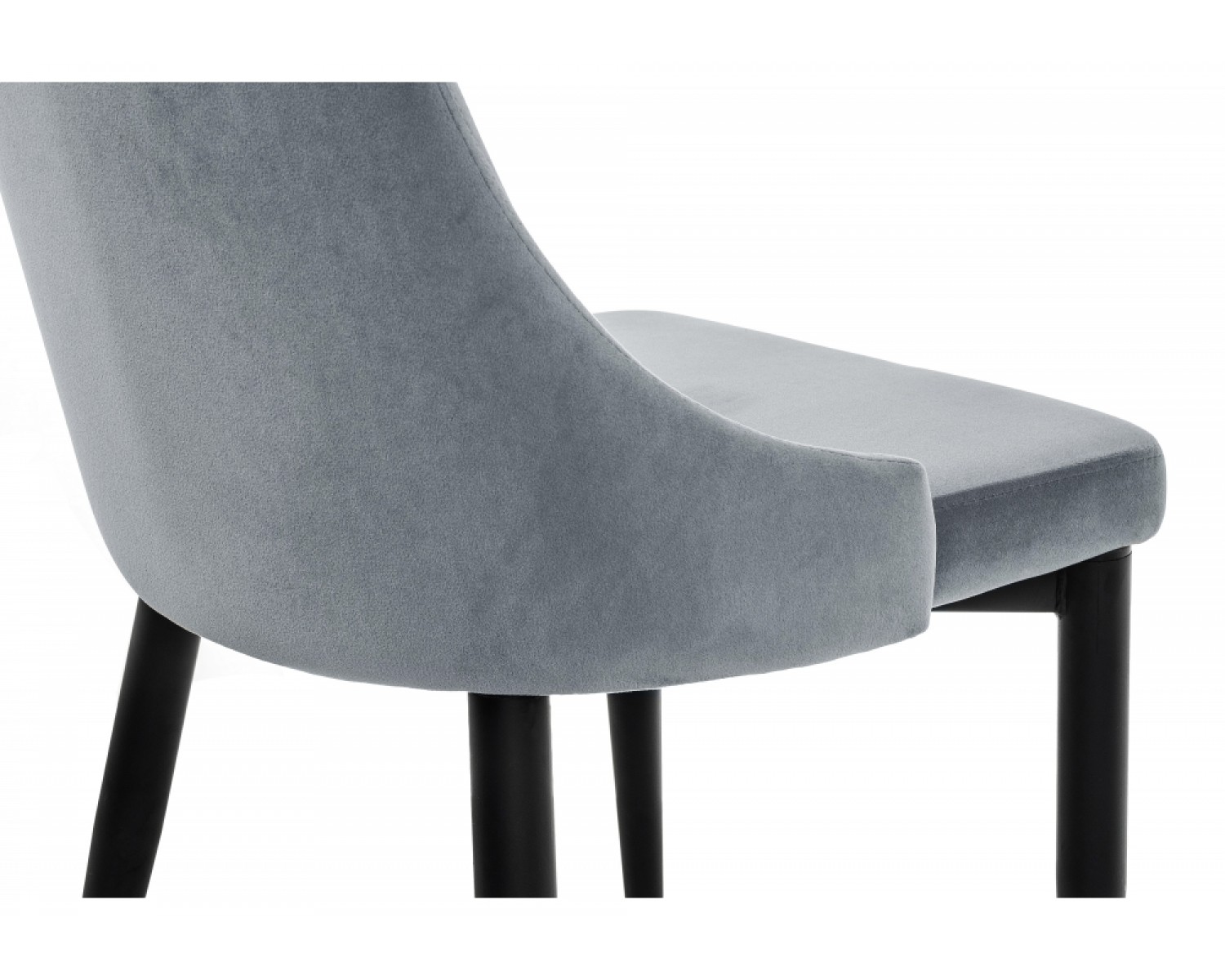 Стул на металлокаркасе Kora gray / black