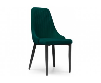 Стул на металлокаркасе Kora green / black