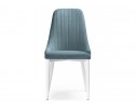 Стул на металлокаркасе Kora light blue / white