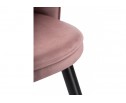 Стул на металлокаркасе Shell dark pink / black