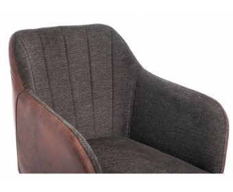 Стул Stef grey / dark red