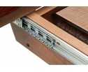 Деревянный стол Альфред 110(160)х110х80 орех / коричневая патина