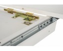 Деревянный стол Лорд 110(160)х110х79 молочный с золотой патиной