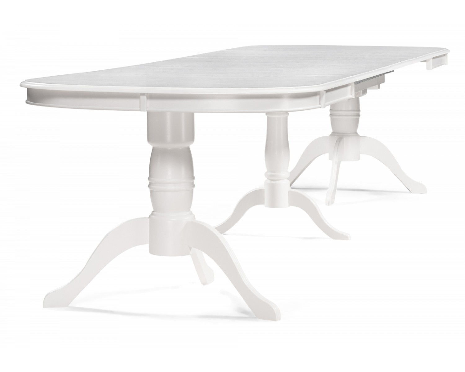 Деревянный стол Louvre 160(337)х106х76 butter white