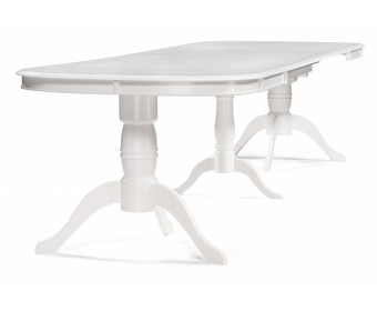 Деревянный стол Louvre 160(337)х106х76 butter white
