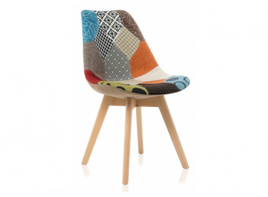 Деревянный стул Mille fabric multicolor