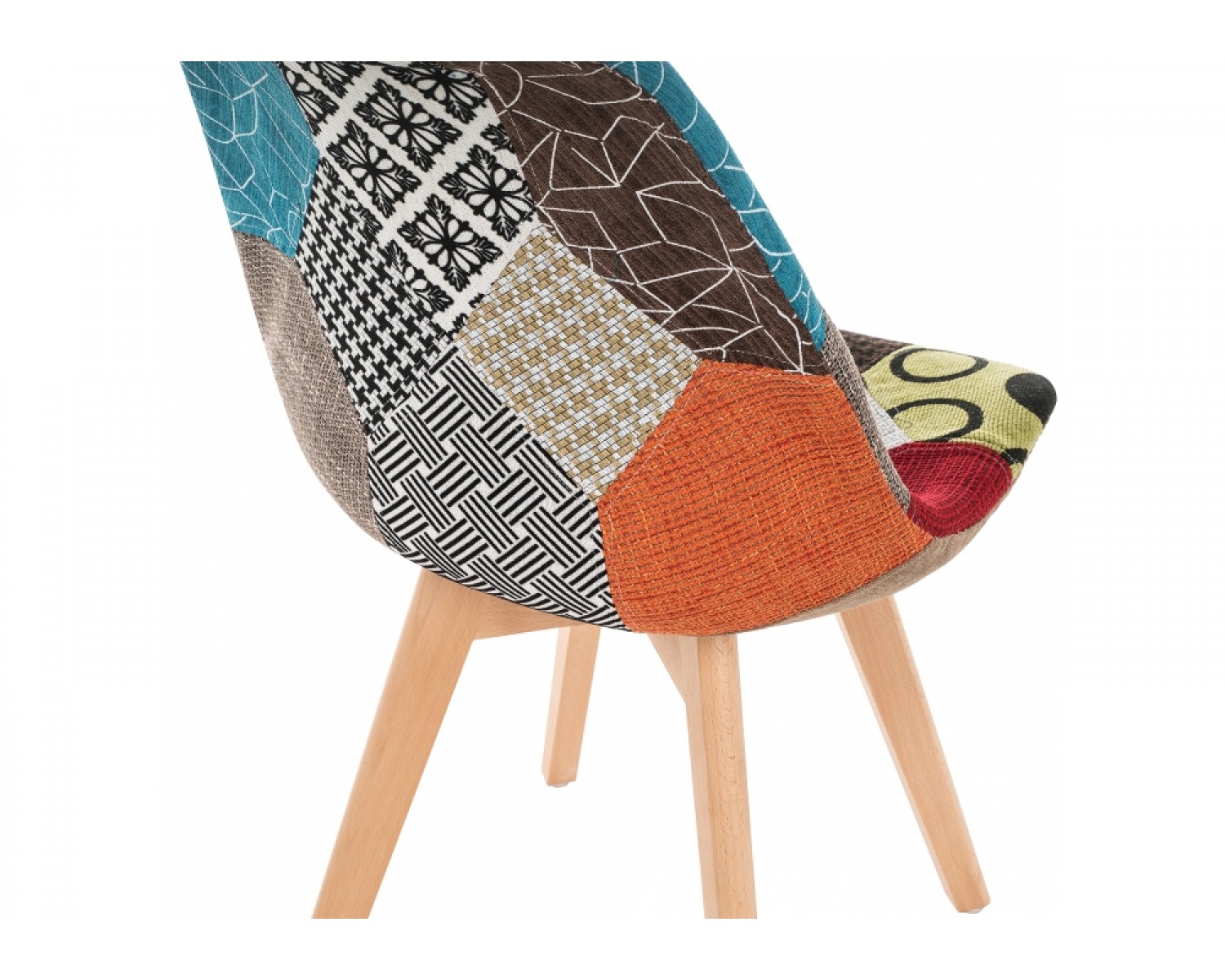 Деревянный стул Mille fabric multicolor