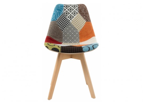 Деревянный стул Mille fabric multicolor