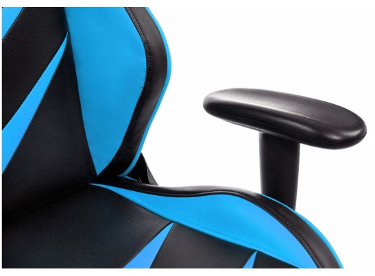 Компьютерное кресло Racer черное / голубое