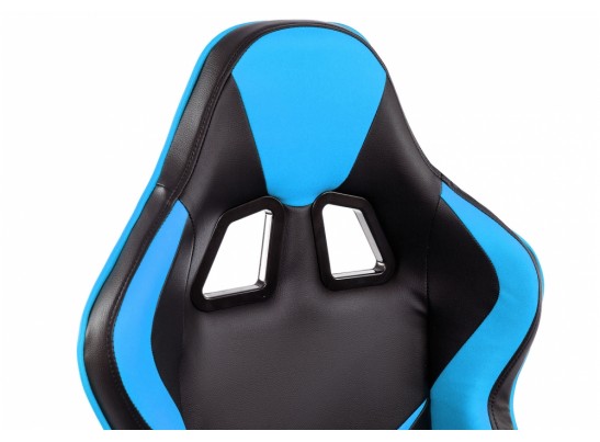Компьютерное кресло Racer черное / голубое