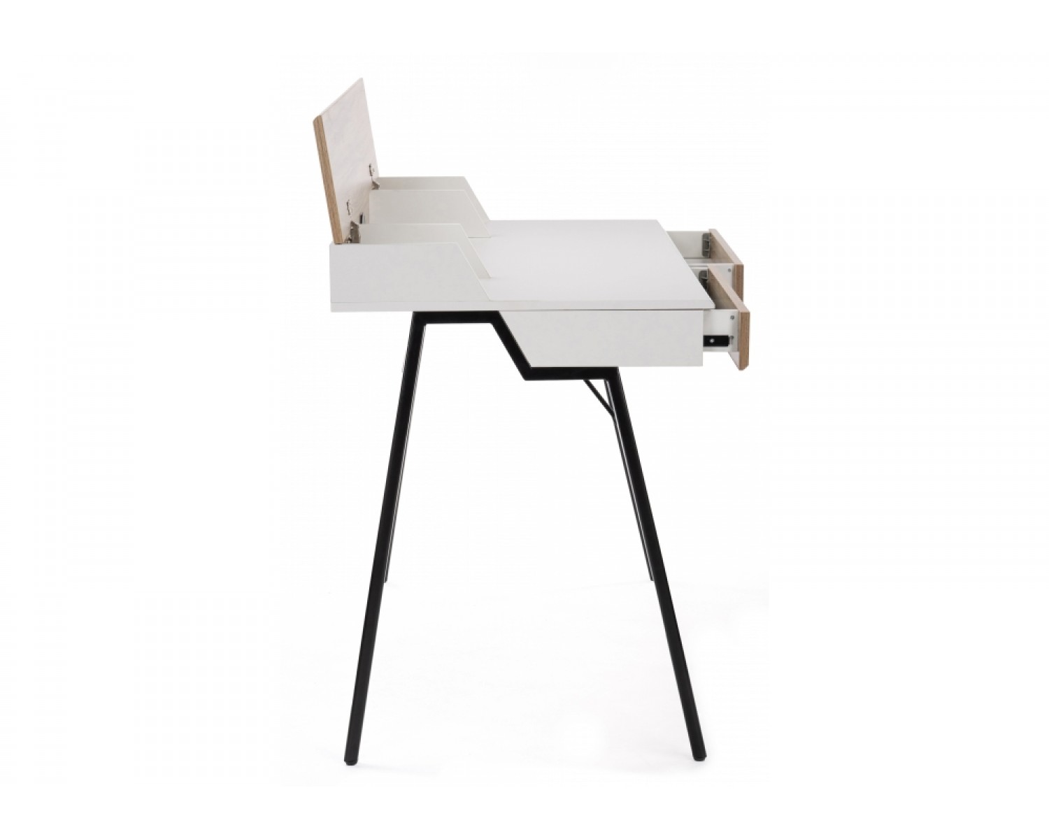 Компьютерный стол Avalon ivory white / black