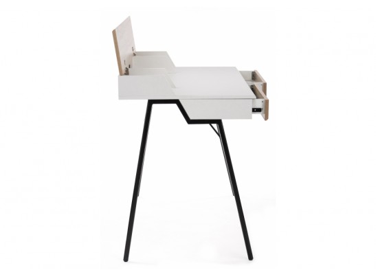 Компьютерный стол Avalon ivory white / black