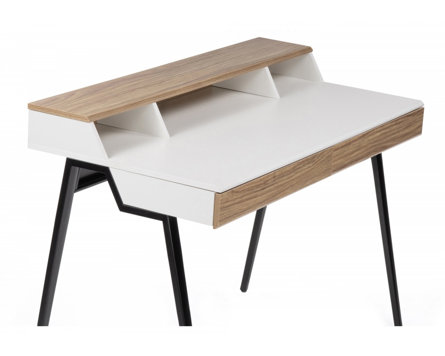 Компьютерный стол Avalon ivory white / black