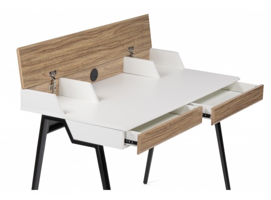 Компьютерный стол Avalon ivory white / black
