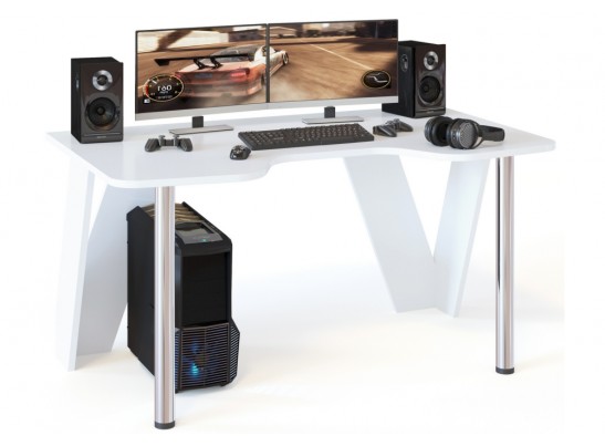 Компьютерный стол КСТ-116 150х90х75 белый