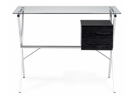 Компьютерный стол Monki black / chrome