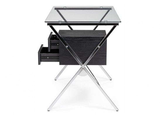 Компьютерный стол Monki black / chrome