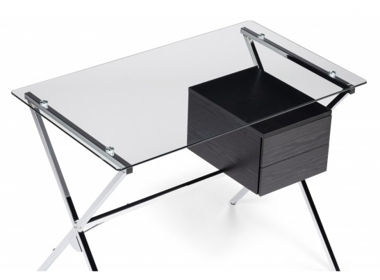 Компьютерный стол Monki black / chrome