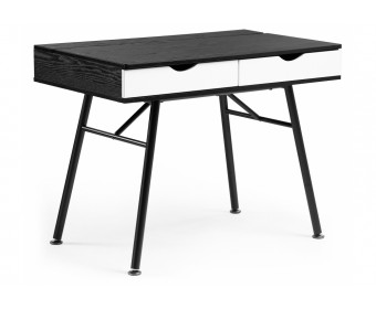 Компьютерный стол Soho black grained / white