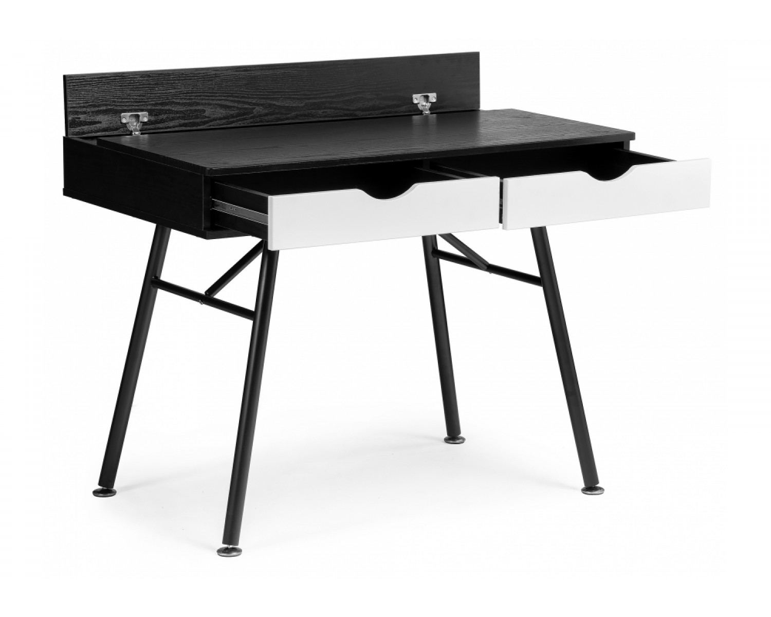 Компьютерный стол Soho black grained / white
