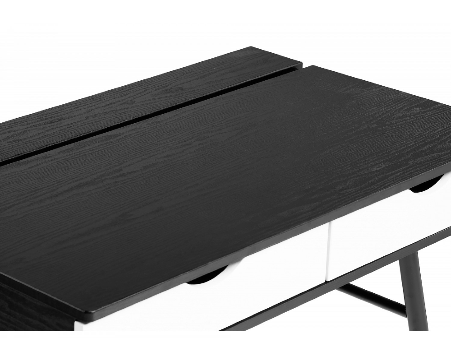 Компьютерный стол Soho black grained / white