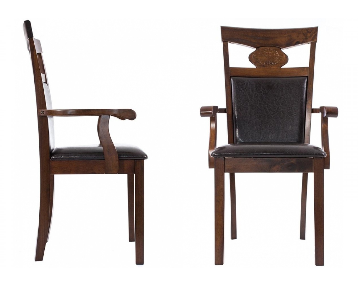 Кресло Luiza dirty oak / dark brown